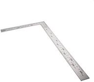 📏 auniwaig right angle ruler: 150x300mm stainless steel scale for accurate 90 degree square layout - perfect measuring tool for carpenters & engineers (1 pcs) logo