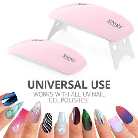 img 3 attached to 💅 OVLUX Mini UV LED Nail Lamp: Portable Gel Curing Lamp - Pocket Size Nail Dryer with USB, Nail UV Light (Pink)