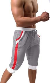 img 4 attached to BIYLACLESEN Running Shorts Sweatpants Athletic