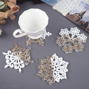 img 2 attached to Daimay Silicone Snowflake Concrete Decoration