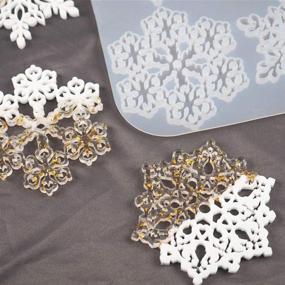 img 1 attached to Daimay Silicone Snowflake Concrete Decoration