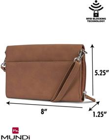 img 2 attached to Mundi Crossbody Travel Handbag Leather Women's Handbags & Wallets in Crossbody Bags