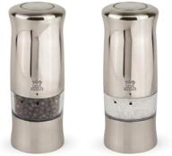 enhance your dining experience with the 🧂 peugeot zeli electric salt & pepper mill set logo