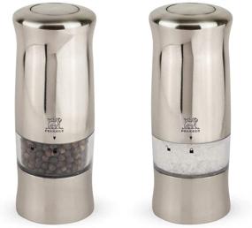 img 1 attached to Enhance Your Dining Experience with the 🧂 Peugeot Zeli Electric Salt & Pepper Mill Set