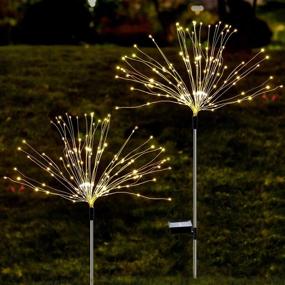 img 4 attached to 🌞 Enhance Your Outdoor Ambiance with [2 Pack] ooklee Solar Garden Lights