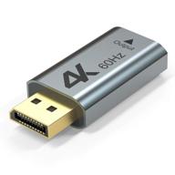 🔌 active displayport to hdmi adapter 4k@60hz, wavlink dp 1.2 to hdmi 2.0 active converter - high definition uhd 4k@60hz, 3d resolutions up to 1920x1080@120hz - ideal for hdtv, monitor, projector logo