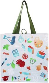 img 2 attached to 🛍️ Earthwise Reusable Grocery Shopping Bags - Durable, Multi-Use, Large, Stylish, Fun, Foldable, Water-Resistant Totes (Pack of 6) - Ideal for Back to School