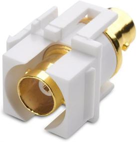 img 2 attached to 🔌 Cable Matters 5-Pack of White BNC Keystone Jack Inserts with Gold-Plated Connectors