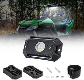 img 4 attached to Universal UTV Dome Light W/Switch LED Interior Light Reading Light Utility Roll Bar Cage Light Interior LED Map Light Door Light For UTV ATV RZR Polaris 4X4 Off-Road Truck - White