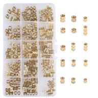 qlouni 330pcs knurled brass threaded insert nut assortment kit for 3d prints & projects logo