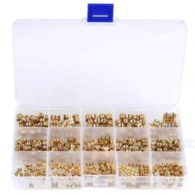 img 3 attached to QLOUNI 330Pcs Knurled Brass Threaded Insert Nut Assortment Kit for 3D Prints & Projects