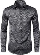 👔 zeroyaa men's clothing, black hipster sleeve jacquard zlcl32 logo