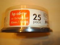 📀 hewlett-packard cdrw80-25s high speed cd-rw80 rewriteable media (25 pack) - discontinued by manufacturer – buy now! logo