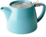 ☕ turquoise 18 ounce forlife teapot with infuser логотип