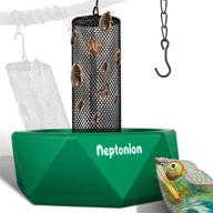 neptonion chameleon feeding bowl with hook, bugs bar and climbing column - ideal for lizard, bearded dragon, iguana, gecko, toad, and frog logo