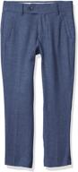 👖 isaac mizrahi boys' slim fit linen chambray pants logo