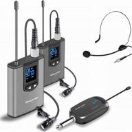 🎙️ alvoxcon dual wireless lavalier microphone system: premium wireless headset for iphone, dslr camera, youtube, podcasts, and more! logo