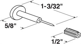 img 1 attached to 🔒 Enhance Your Window's Structural Integrity with Prime-Line Products PL 15685 Window Grid Retainer Pins (Pack of 25)