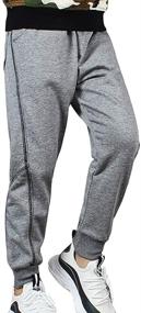 img 4 attached to 👖 Comfortable and Stylish Rysly Cotton Sweatpants for Boys' Casual Wear