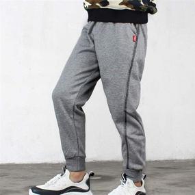 img 2 attached to 👖 Comfortable and Stylish Rysly Cotton Sweatpants for Boys' Casual Wear