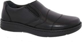 img 1 attached to 👞 Black Leather XX Wide Shoes - Drew 43906