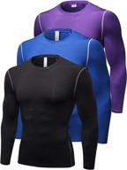 🏳️ premium queerier men's compression shirt: long sleeve baselayer for enhanced sports performance and comfort logo