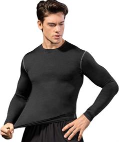 img 3 attached to 🏳️ Premium Queerier Men's Compression Shirt: Long Sleeve Baselayer for Enhanced Sports Performance and Comfort