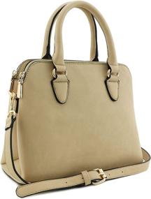 img 3 attached to 👜 Timeless Double Zip Dome Satchel Bag with Top Handle