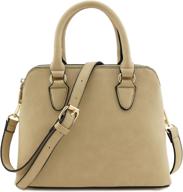 👜 timeless double zip dome satchel bag with top handle logo