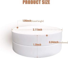 img 1 attached to 🛁 White Self-Adhesive Bathroom Protector for Decorative Sealing