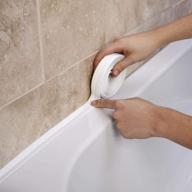 🛁 white self-adhesive bathroom protector for decorative sealing logo