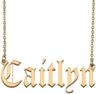 gr859c unique lowercase necklace caitlyn logo