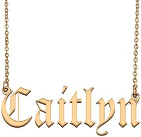 img 4 attached to GR859C Unique Lowercase Necklace Caitlyn
