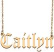 gr859c unique lowercase necklace caitlyn logo