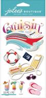 🚢 jolee's boutique dimensional cruise stickers: pizzazz for your travel scrapbook! logo