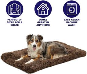 img 2 attached to 🐶 MidWest Homes for Pets Ombre Dog Beds: Plush, Wire Crate-Fitting, Easy to Clean