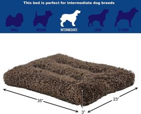 img 1 attached to 🐶 MidWest Homes for Pets Ombre Dog Beds: Plush, Wire Crate-Fitting, Easy to Clean