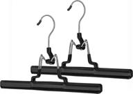 chrome and black set of 2 whitmor skirt and slack hangers for enhanced seo логотип