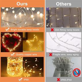 img 2 attached to 🌟 SUNNEST Curtain String Light 300 LED, 8 Lighting Modes Fairy Lights, Remote Control USB Powered Waterproof Lights for Christmas Bedroom Party Wedding Home Garden Wall Decorations, Warm White