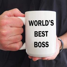 img 3 attached to 🏢 Dunder Mifflin (The Office) World's Best Boss Ceramic Mug Coffee (Tea, Cocoa) 15 OZ - Official Michael Scott Mug As Seen On TV