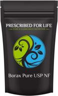 🧼 prescribed for life borax powder - pure usp-nf grade sodium borate powder, all-natural household laundry booster, slime activator & multipurpose cleaning powder, 4 oz (113 g) logo