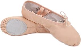 img 4 attached to Leather Ballet Slipper Toddler Little Sports & Fitness