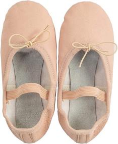img 2 attached to Leather Ballet Slipper Toddler Little Sports & Fitness