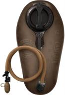 camelbak mil-spec crux 100 oz/3.0l long accessory reservoir (1944001003): brown - ultimate gear for enhanced hydration logo