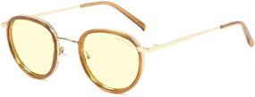 img 4 attached to 👓 Очки для геймеров GUNNAR: Atherton Gold Edition - Блокируют 65% синего света с амбровым оттенком - Усиливают ваш опыт работы на компьютере.