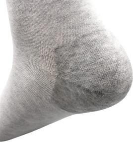 img 2 attached to 🧦 Moisturizing Silicon Heel Casual Socks | Relieve Foot Calluses, Dry Skin, and Cracking | Pain-Relief | Set of 5 Pairs