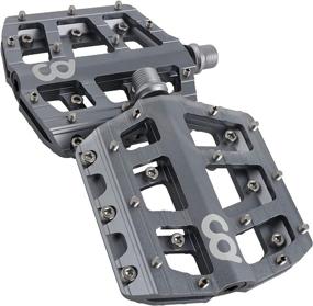 img 1 attached to 🚲 Aluminum Sealed Bearing Bike Pedals - Large Platform Pedals 9/16" for Flat Mountain BMX/MTB | Anti-Skid Nail | Black Blue Grey