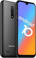 📱 ulefone note 8 (2020) unlocked android 10 smartphones: dual sim, triple card slots, 5.5" waterdrop full-screen, face unlock – black, us version logo