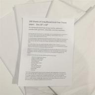 premium unbuffered acid-free paper: safeguard quilts, textiles & linens with 100 sheets (20x30 inches) logo