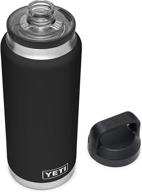 yeti rambler 36 oz vacuum insulated stainless steel bottle with chug cap - black логотип